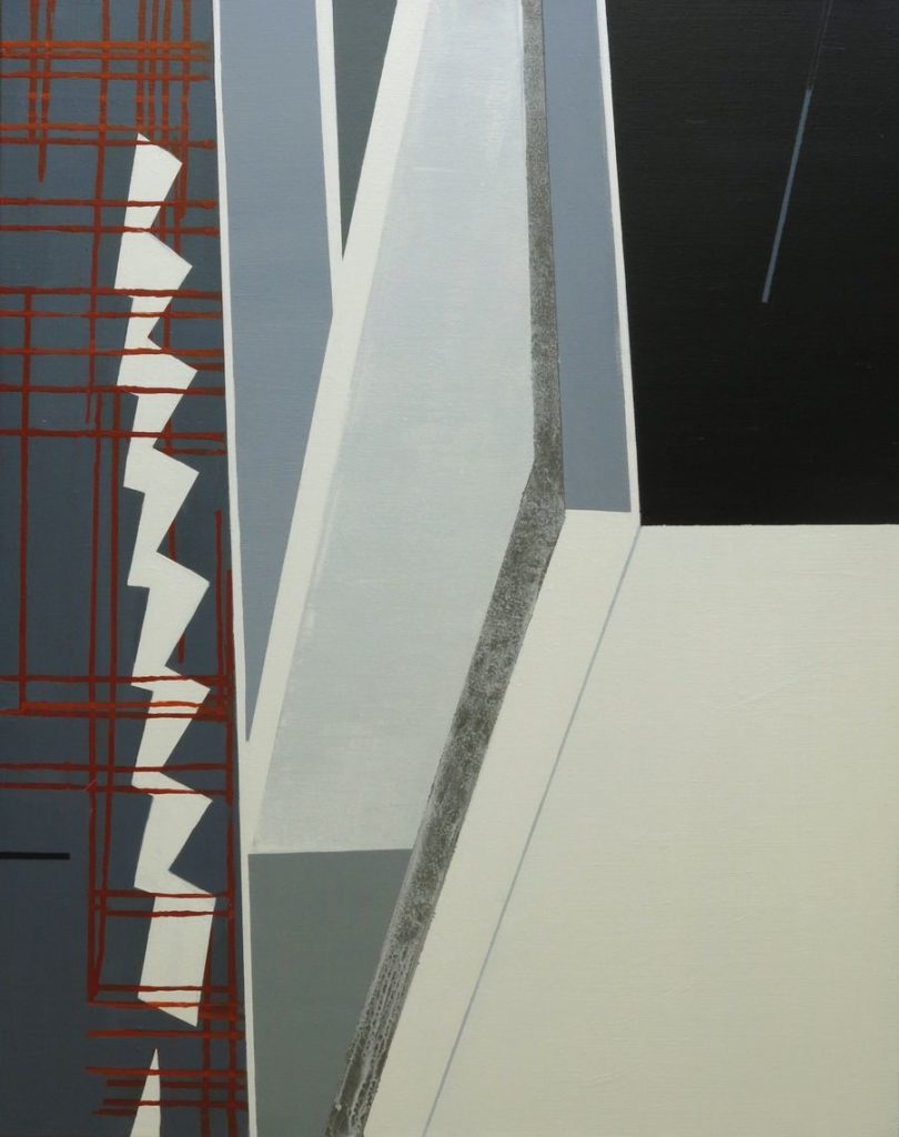 Chantier 28, acrylique sur toile, 73 x 92 cm, 2014
abstrait
gris, noir, blanc, rouge